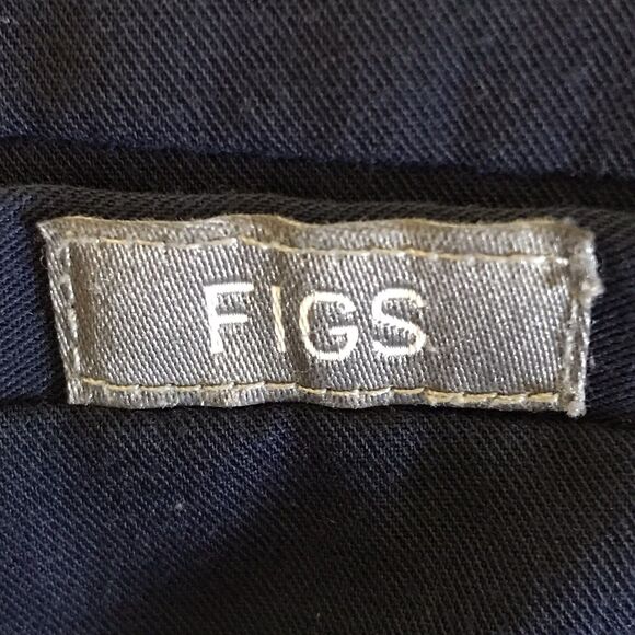 Figs Casma Three-Pocket Scrub Top Women's S Navy Blue Poly/Rayon/Spandex V-Neck - Picture 5 of 10